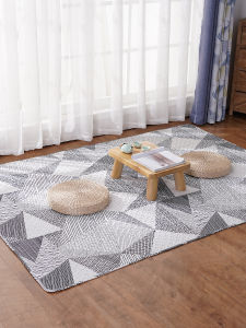 Nordic Style Pure Cotton Child Crawling Mat Bedroom Carpet Anti-Slip Washable Living Room Home Use Tatami Floor Pad