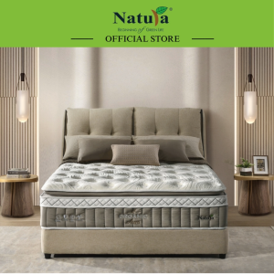 Natura Organic Series Aura 13" Mattress/Free Delivery/12-Year Warranty/Organic Cotton/Cashmere/ Sanitized AG/Aero Core/Cool Gel Memory