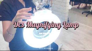 DCS Magnifying Lamp 8X with Floor Stand | Glass Lamp Facial Fluorescent Light Beauty Salon