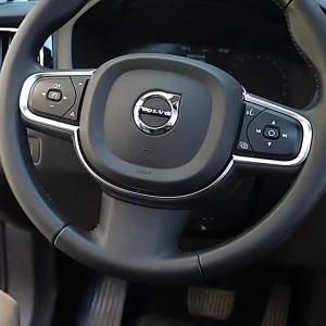 Nhựa ABS Vô Lăng Ô Tô Viền Bao Da Khung Phụ Kiện Nội Thất Cho Volvo XC60 XC90 V90 S90 2018-2025 Bạc Đánh Bóng