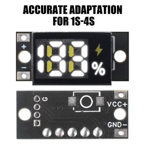 Mini Battery Level Indicator Module 1S-4S Lithium Battery Accurate Percentage Display Low Power Consumption for LiFePO4 battery