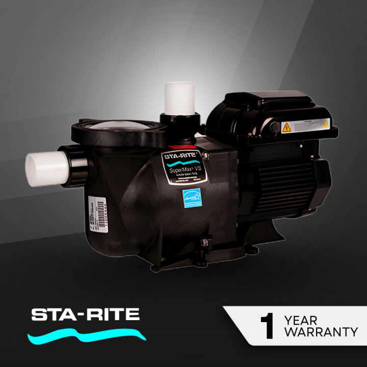 Pentair Sta-rite 343001 Supermax VS 1.5Hp VFD Swimming Pool Pump, Made in USA