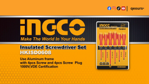 INGCO 6PCS INSULATED SCREWDRIVER SET | SL & PH | HKISD0608