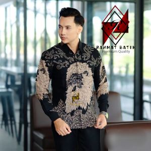 Singaraja Slimfit Kemeja Batik Pria Full Furing Motif Sanggit