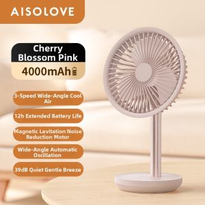 SOLOVE | Quiet Automatic Rotating Desk Fan Long Lasting