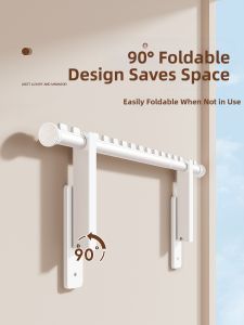 WEILAISHI | Wall-mounted Retractable and Foldable Clothes Drying Rack