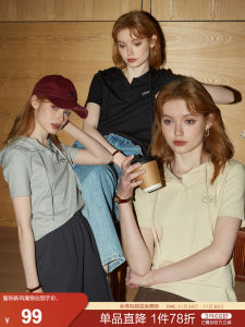 Áo Thun Nữ Tay Ngắn Có Mũ Trùm Đầu Nhiều Màu KUHNMARVIN Áo Thun Cotton Mùa Xuân 2024 Áo Thun Thường Ngày Có Khóa Kéo