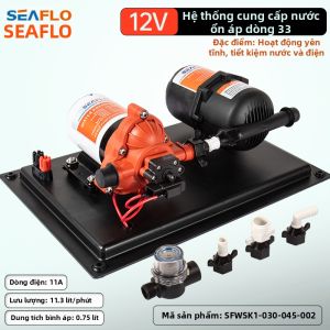 seaflo | Bơm Nước Màng RV Du Thuyền Lưu Lượng Cao Có Bộ Tăng Áp 12V
