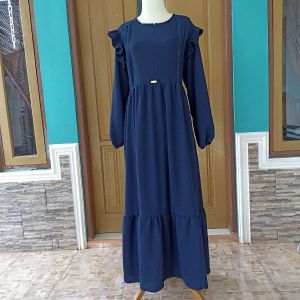 Gamis bahan crinkle || Gamis busui Friendly || Promo Gamis murah