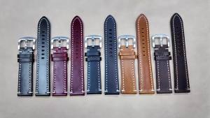 Genuine High-End Retro Oiled Leather Watchband 20mm 22mm Quick Release Cowhide Strap for Samsung for Huawei Watch Brown Bracelet