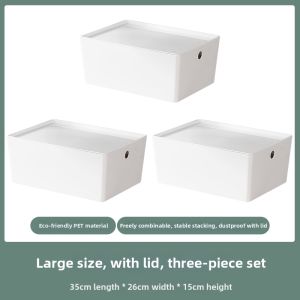 BANGJIAYI | Kitchen Cabinets Storage Box Under Sink Organizer with Lid