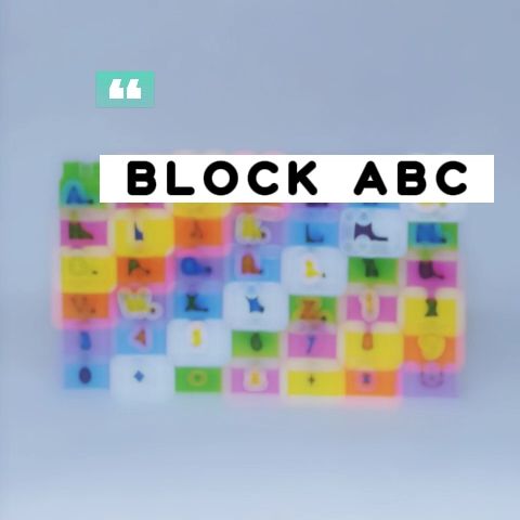 Acekids - Balok Susun Gambar Tulisan Abjad dan Angka Warna Warni Puzzle Block 48 PCS Bongkar Pasang