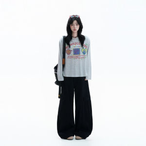 zuocisankon | Casual Loose Long Sleeve Tshirt