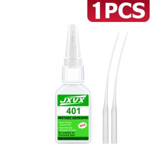 LOOLIFL | 8pcs 401 Super Strong Instant Glue Universal Glue Powerful Instant Glue for Resin ceramics Metal and glass Quick Dry 0.7oz