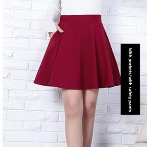 JIFANPAUL | With Pockets A-Shape Mid-Length Skirt