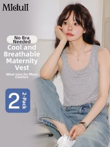MIDULI | Áo Camisole Cho Con Bú Mùa Hè Mỏng Nhẹ