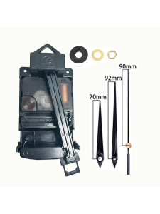 Diy Decorative Plastic Wall Clock Parts Quartz Clock Core Metal Pointer Jump Second Pendulum Device European Style Home Decor