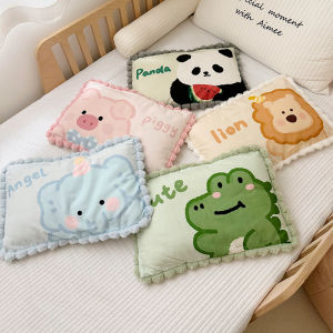 Thickened Cotton Flannel Baby Toddler Kindergarten Pillowcase Children Single Bed Pillow Cover Class a Cartoon Pattern
