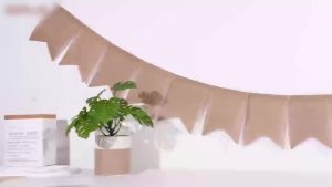 12 Pieces of 3m Burlap Banners DIY Party Decorations Suitable for Birthday Decorations Wedding Decorations Party Decorations