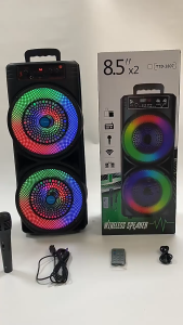 Benston ลำโพงบลูทูธคู่ขนาด17 นิ้วพร้อมป้ายสีสันสดใสและลำโพงกำลังสูงสำหรับดนตรีเต้นรำกลางแจ้งและซับวูฟเฟอร์