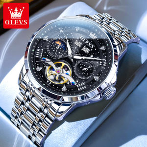 OLEVS | Mechanical Automatic Watch with Moon Phase Hollow Out Waterproof