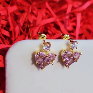 good 999 Fashionable Love Crystal Elegant Womens Earrings ES64829
