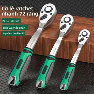 Bộ Cờ Lê Ratchet 72 Răng 1/4 3/8 1/2 Inch Sửa Chữa Ô Tô Nhanh Chóng Tiết Kiệm Sức Lao Động Dụng Cụ Cầm Tay Để Sửa Chữa Kim Loại
