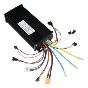 diymore 36V 48V 64V 30A Black Gold Sine Wave Brushless Motor Controller 750-1500W Tri-Mode Driver SM Connector Instrumentation Electric Bike S866