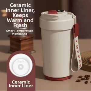 New Large Capacity Smart Temperature Display Portable Insulated Cup