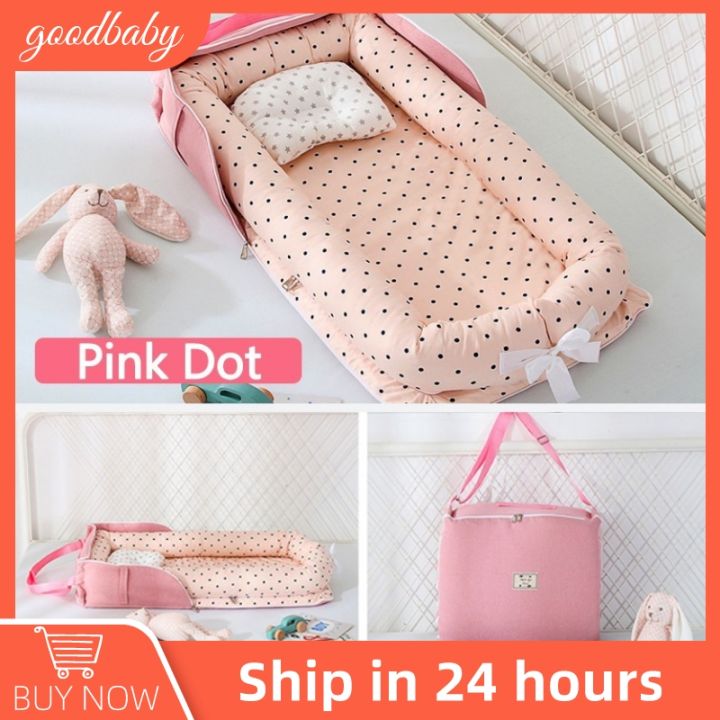 Baby Bed Set With Pillow Portable Baby Folding Bed Baby Travel Bed