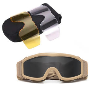 Kính Bắn Súng Chiến Thuật Chống Va Đập CS Trò Chơi Chiến Tranh Airsoft Paintball Săn Bắn Đi Xe Đạp Kính Mắt Chống Cháy Nổ Cho Các Hoạt Động Ngoài Trời