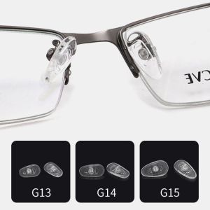 1/5คู่ซิลิโคนใสแว่นตานุ่มแชร์แผ่นแปะจมูกสบายกันลื่นสำหรับแผ่นจมูก