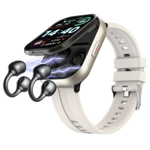 Đồng Hồ Thông Minh Nghe Nhạc Tai Nghe Bluetooth 5.3 TWS 2 Trong 1 Máy Theo Dõi Sức Khỏe Đo Nhịp Tim Nhắc Cuộc Gọi BT Màn Hình 2.01 Inch Dành Cho Nam & Nữ