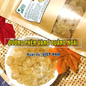 1Kg Đường Phèn Mật Mía Kết Tinh Nguyên Bản Không Tẩy Đường Phèn Kim Cương Quảng Ngãi Đậu & Hạt Hani Food