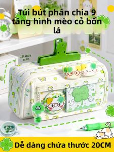 Feiyu | Bộ Dụng Cụ Học Tập Hình Mèo May Mắn Cho Bé Gái 10 Tuổi Trở Lên - Quà Tặng