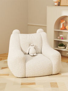 Childrens Sofa Baby Small Couch Infant Cute Cartoon Reading Seat Boy Lazy Bean Bag Sofa Chair Modern Simple Style Fabric