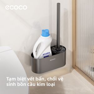 ecoco | No-Dead-Corner Cleaning Toilet Brush Wall-Mounted Long Handle