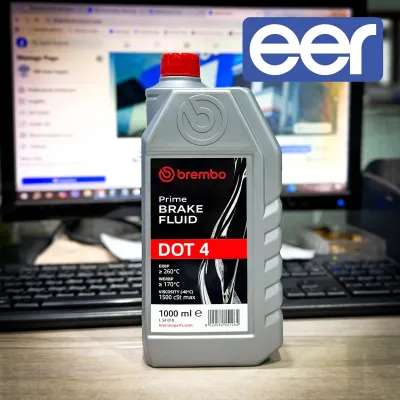 Brembo DOT4 Brake Fluid (1 Liter) Prime Brake Fluid DOT-4 Brake Fluid DOT4 (with ICC sticker)