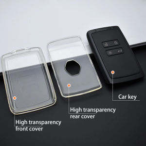 For Renault Koleos Captur Megane Clio Scenic Talisman Arkana For Dacia Sandero Card Fob Car Key Case Cover Shell Accessories