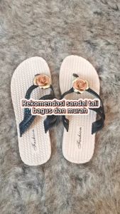 Sandal Bunga Estetik Nyaman Lentur Empuk & Tidak Licin