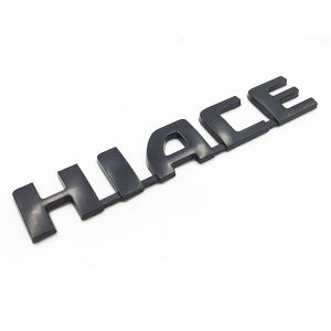ABS Hiace Sticker Chrome Emblem Badge Logo Letter Black 3D Hiace Emblem for Toyota Hiace Rear Trunk