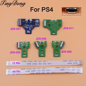 Cổng Sạc Micro USB Ổ Cắm Ban Cho PS4 Pro Bộ Điều Khiển Thay Thế JDS-001 JDS-011 JDS-030 JDS-040 JDS-055 1/2/5/10 Bộ