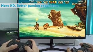 2025 NEW HD Game Stick Video Retro Game Console 2.4G Dual Wireless Controller Game Stick 4K TV 64G Classic High-Definition Game Console With Over 20000 Games Built-in HDMI TV Output Supporting 10 Languages And 9 Emulators