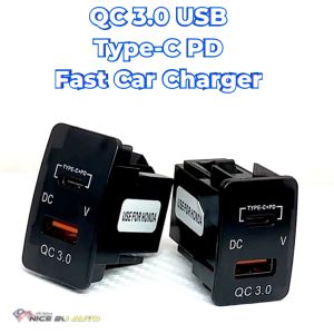 Honda PD Type-C Quick Charge 3.0/4.2A Dual Port USB Power Socket Charger Adapter
