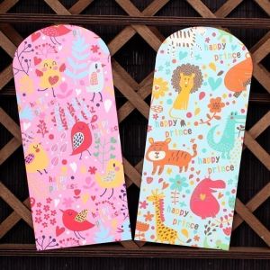 ต้นฉบับการ์ตูนจัดส่งฟรีของขวัญวันเกิดเด็กทารกชายและหญิงของขวัญครบรอบหนึ่งเดือนใช้ได้ทั่วไปกับของขวัญอายุครบหนึ่งขวบถุงสีแดงเป็นของขวัญ