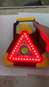 LOVIDA MALAYSIA Car Emergency Light Breakdown Warning Triangle Light Solar Rechargeable Phone Power Bank 5 Modes Safety Hazard LED Lampu Kecemasan 紧急灯