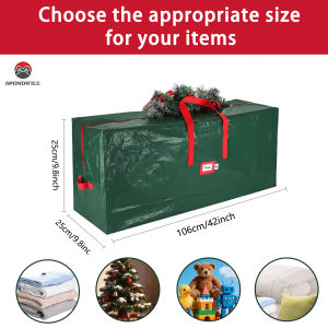 Christmas Tree Storage Bag Large Foldable Quilt Clothes Storage Bag Bedroom Dormitory Organizer Waterproof Dustproof New