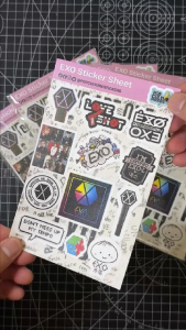KPOP Cute EXO Vinyl Sticker Sheet – Matte Waterproof Laptop & Tumbler Stickers (10pcs)