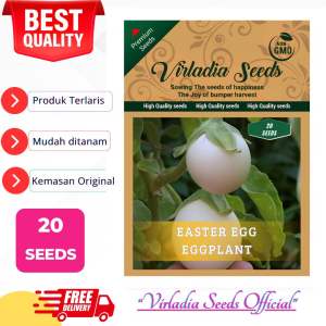 [Virladia Seeds] Biji Benih tanaman Terong telor | Egg Easter Eggplant