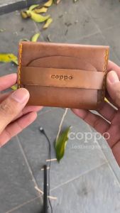 Coppo Dompet kartu Pria Wanita kulit sapi / coppo card holder "pare" / slim wallet leather